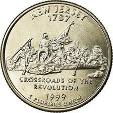 Coin, United States, New Jersey, Quarter, 1999, U.S. Mint, Denver, MS(63)