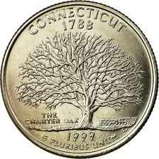 Coin, United States, Connecticut, Quarter, 1999, U.S. Mint, Denver, MS(63)