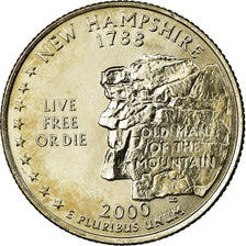 Coin, United States, New Hampshire, Quarter, 2000, U.S. Mint, Denver, MS(63)