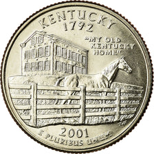 Coin, United States, Kentucky, Quarter, 2001, U.S. Mint, Philadelphia, MS(63)