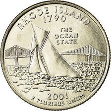 Coin, United States, Rhode Island, Quarter, 2001, U.S. Mint, Denver, MS(63)