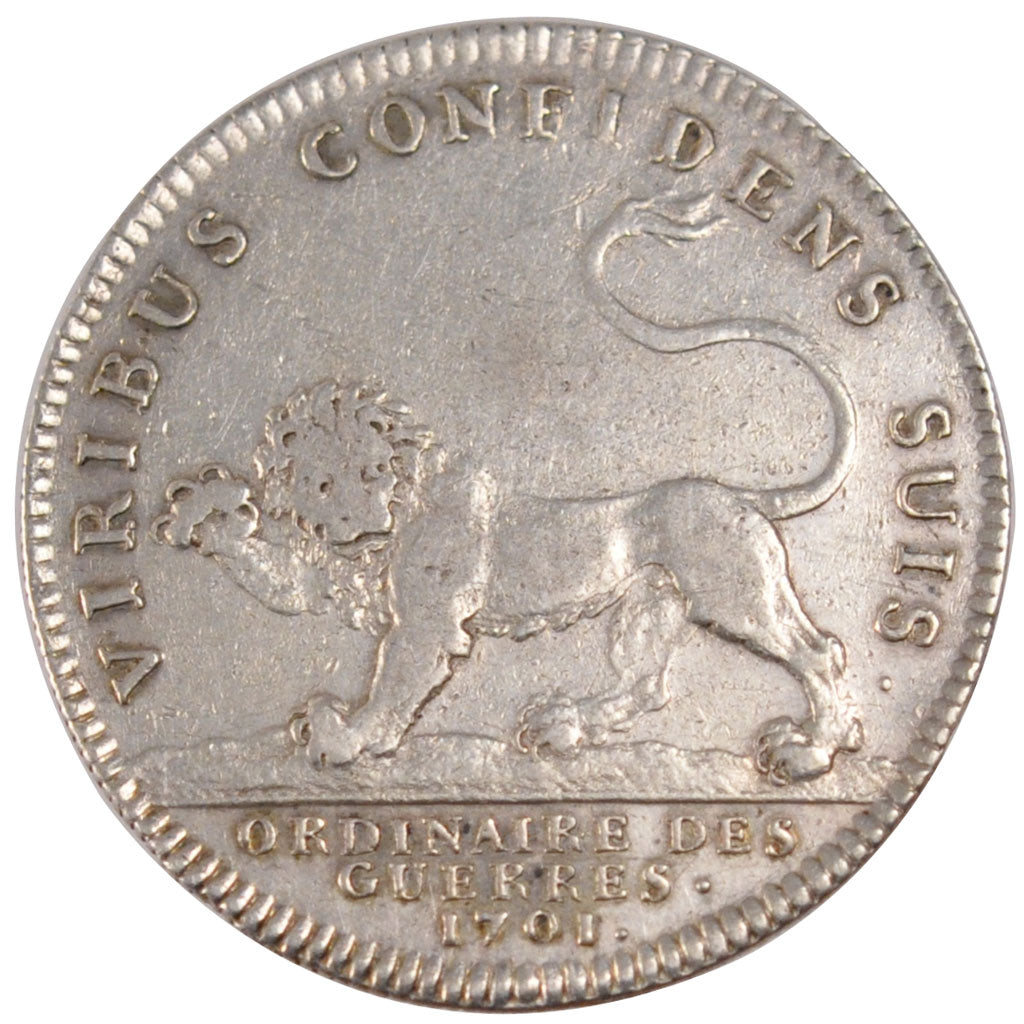 France, Royal, Token, 1701, EF(40-45), Silver, Feuardent #496, 5.99