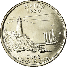Coin, United States, Maine, Quarter, 2003, U.S. Mint, Denver, MS(63)