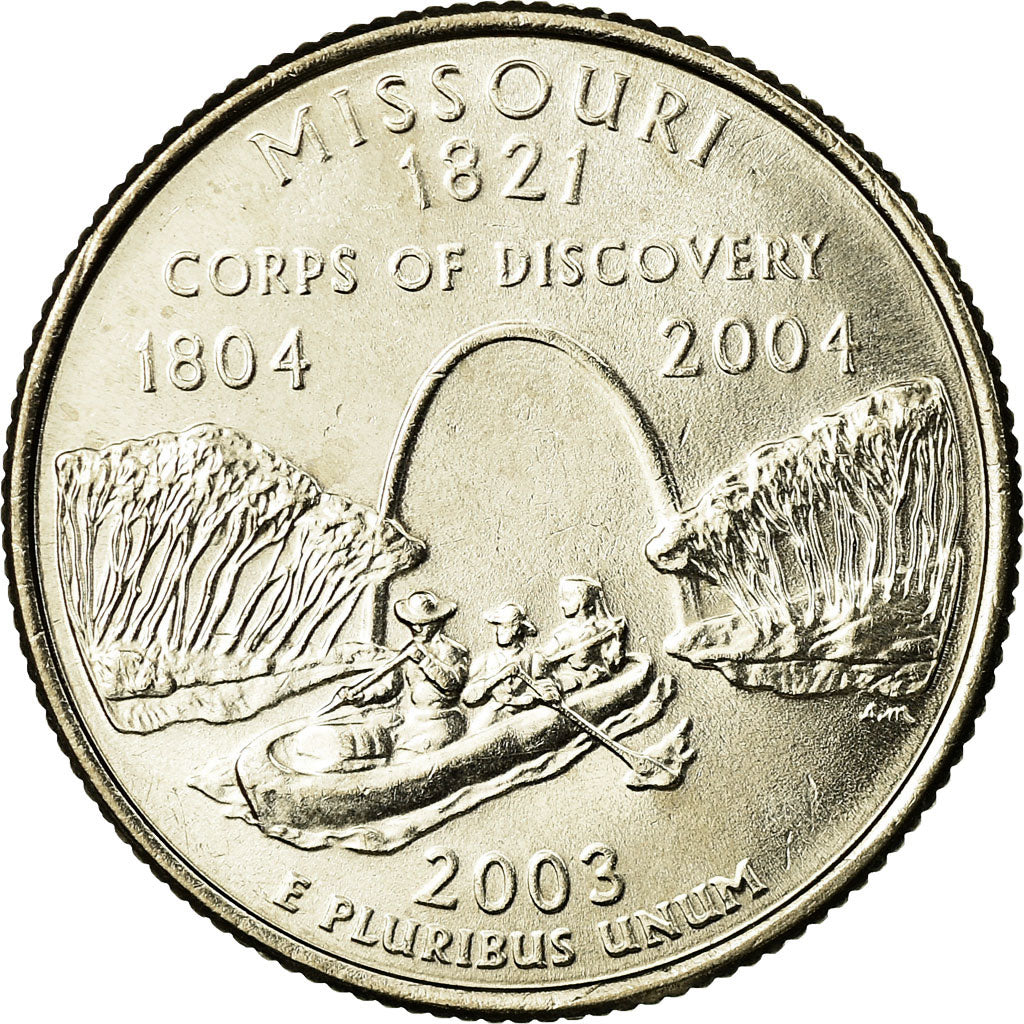 Coin, United States, Missouri, Quarter, 2003, U.S. Mint, Denver, MS(63)