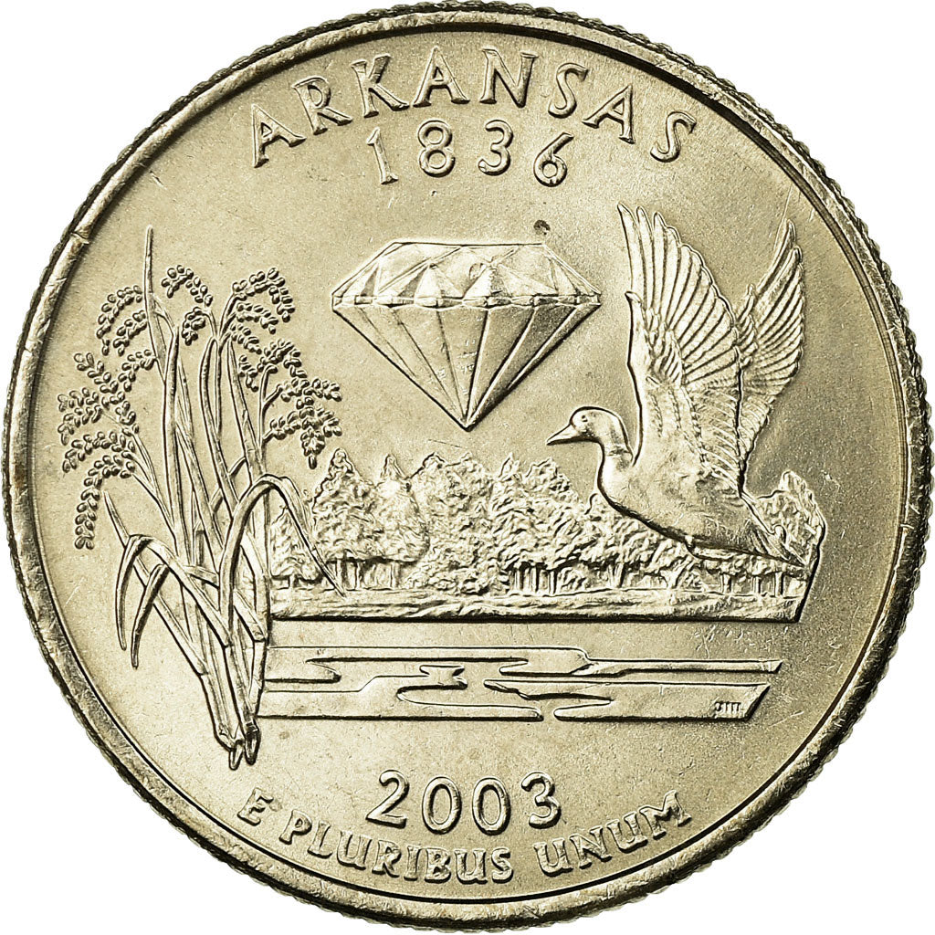 Coin, United States, Arkansas, Quarter, 2003, U.S. Mint, Philadelphia, MS(63)