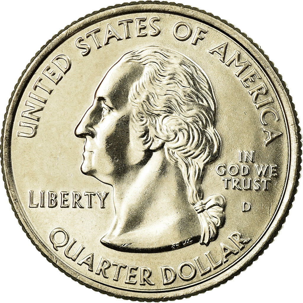 Moneda, Estados Unidos, Texas, Quarter, 2004, U.S. Mint, Denver, SC, Cobre -