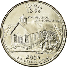 Coin, United States, Iowa, Quarter, 2004, U.S. Mint, Denver, MS(63)