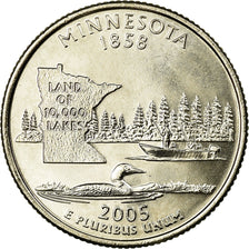 Coin, United States, Minnesota, Quarter, 2005, U.S. Mint, Denver, MS(63)