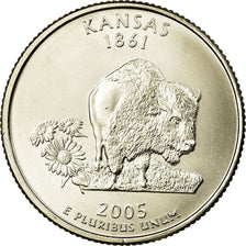 Coin, United States, Kansas, Quarter, 2005, U.S. Mint, Philadelphia, MS(63)