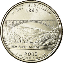 Coin, United States, West Virginia, Quarter, 2005, U.S. Mint, Denver, MS(63)