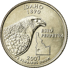 Coin, United States, Idaho, Quarter, 2007, U.S. Mint, Denver, MS(63)