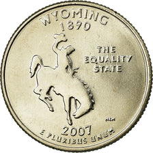 Coin, United States, Wyoming, Quarter, 2007, U.S. Mint, Denver, MS(63)