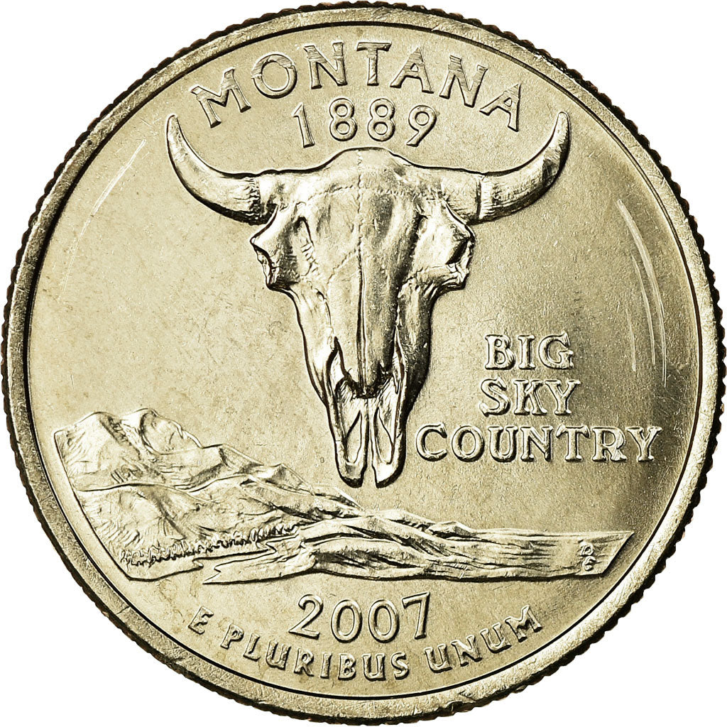 Monnaie, États-Unis, Montana, Quarter, 2007, U.S. Mint, Philadelphie, SPL