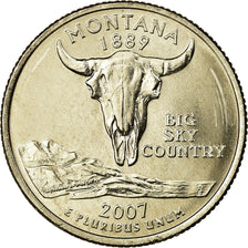 Monnaie, États-Unis, Montana, Quarter, 2007, U.S. Mint, Philadelphie, SPL