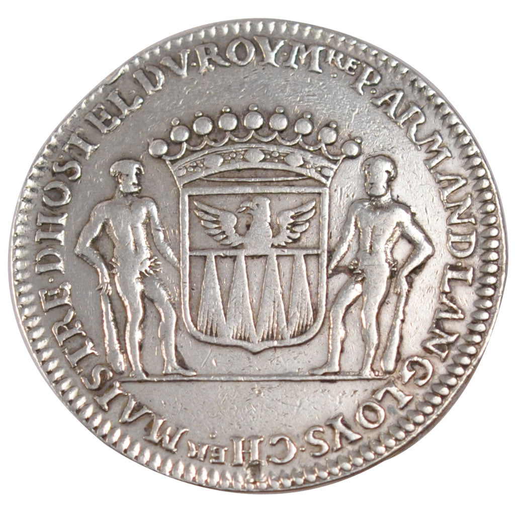 France, Royal, Token, 1681, AU(50-53), Silver, Feuardent #5703, 8.42