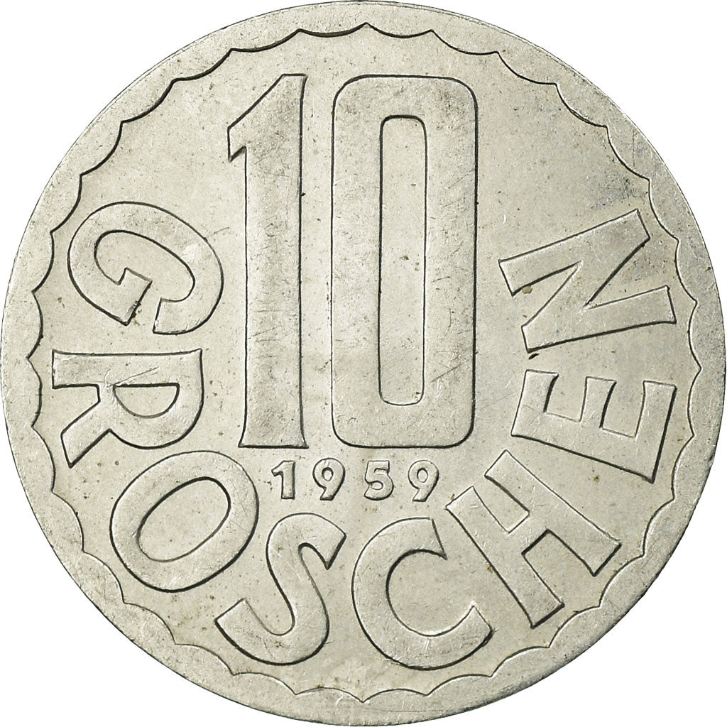 Monnaie, Autriche, 10 Groschen, 1959, Vienna, SUP, Aluminium, KM:2878