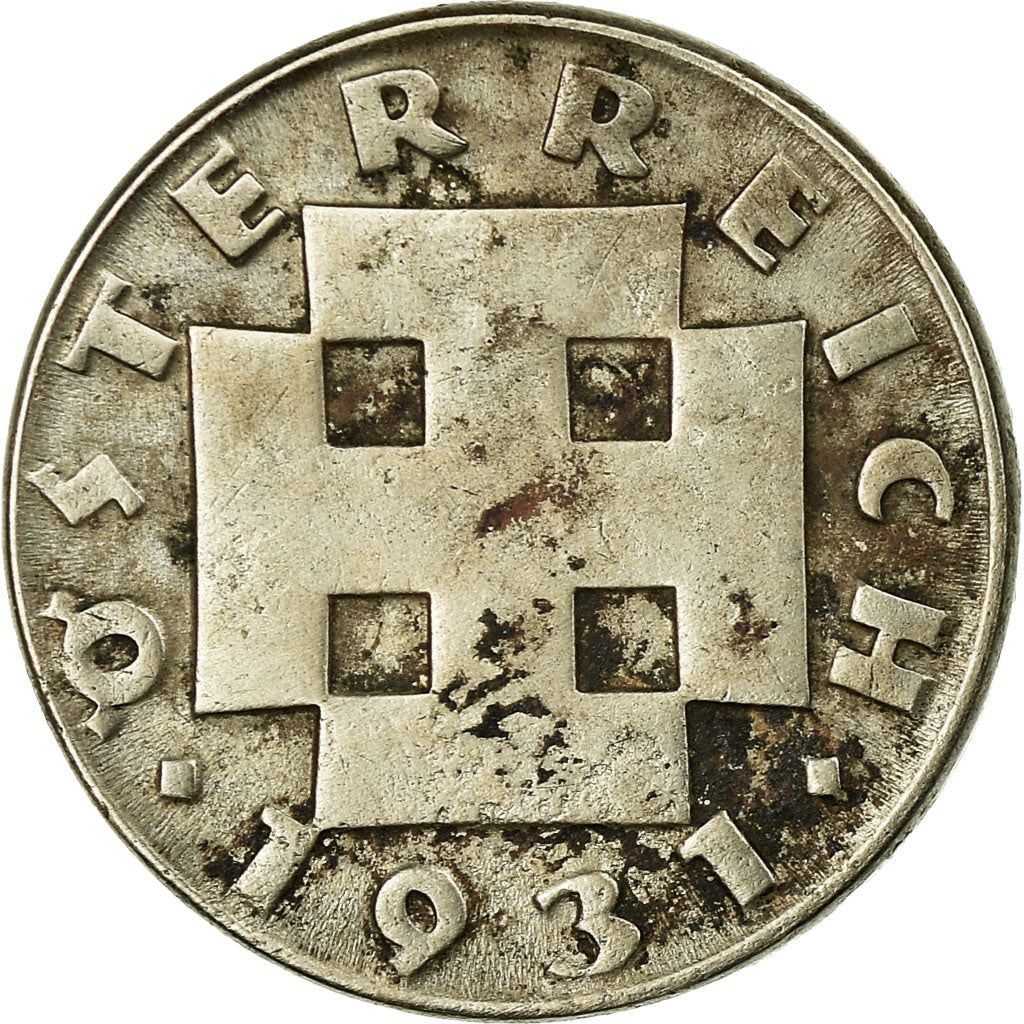 Coin, Austria, 5 Groschen, 1931, EF(40-45), Copper-nickel, KM:2846