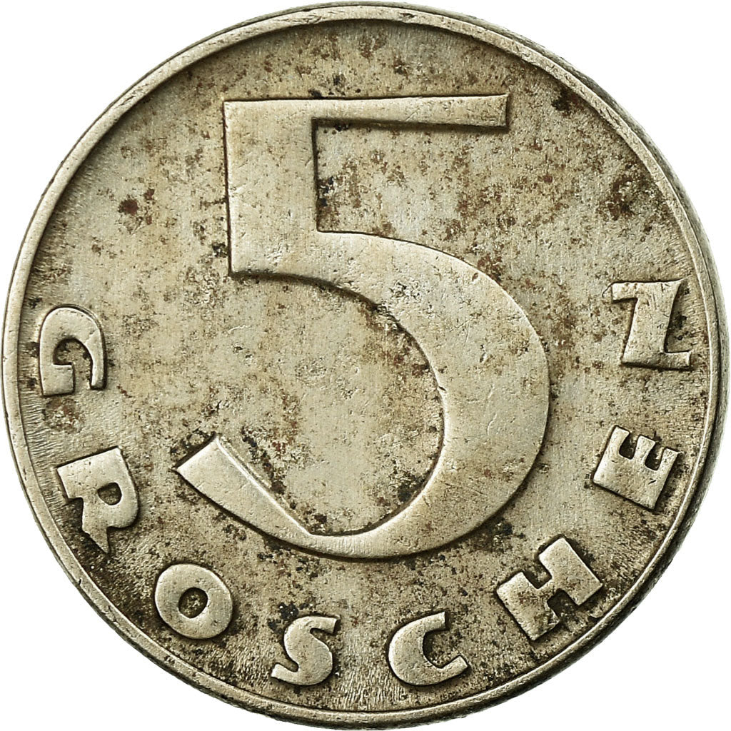 Coin, Austria, 5 Groschen, 1931, EF(40-45), Copper-nickel, KM:2846