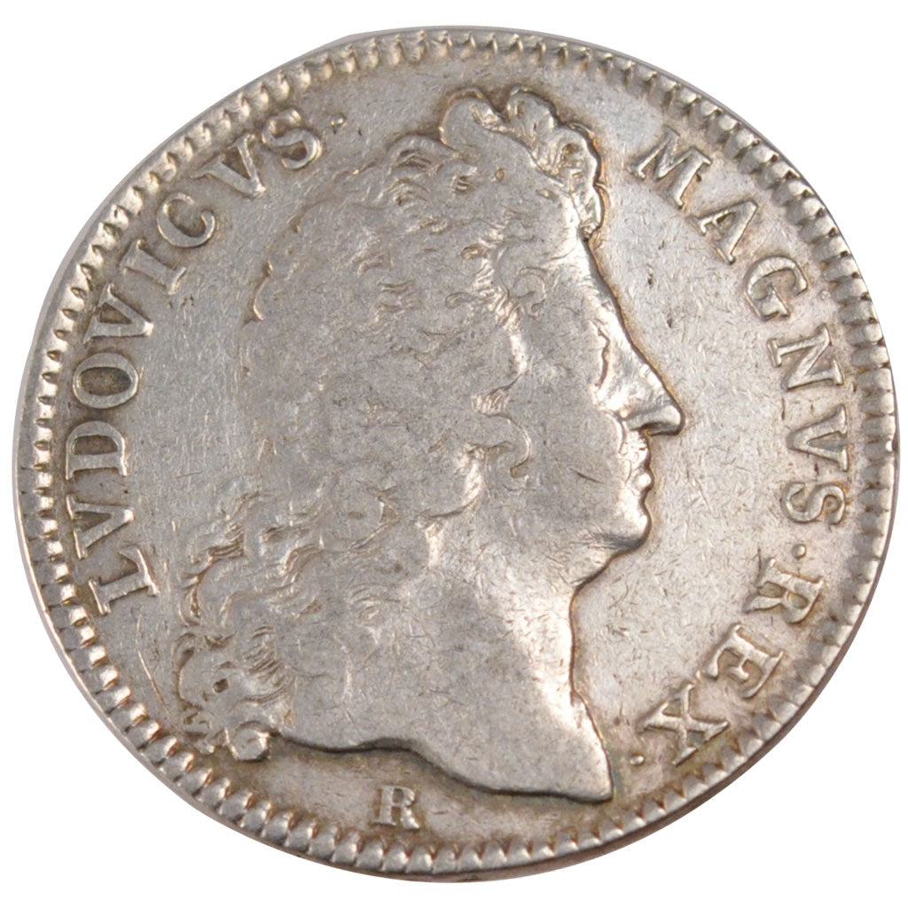 France, Royal, Token, 1687, EF(40-45), Silver, Feuardent #1923, 7.46