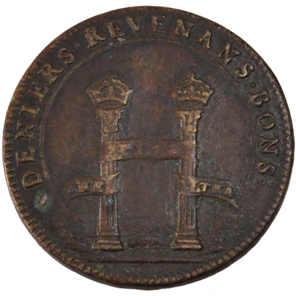 Francia, Token, Royal, 1658, BB, Rame, Feuardent:2544