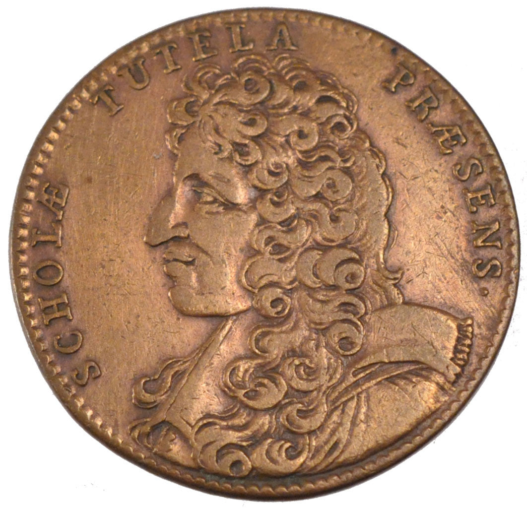 France, Royal, Token, 1703, AU(50-53), Copper, Feuardent #4528, 6.00