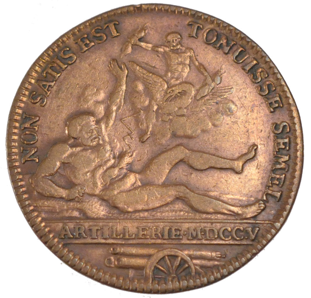 France, Royal, Token, 1705, EF(40-45), Copper, Feuardent #1031, 6.30