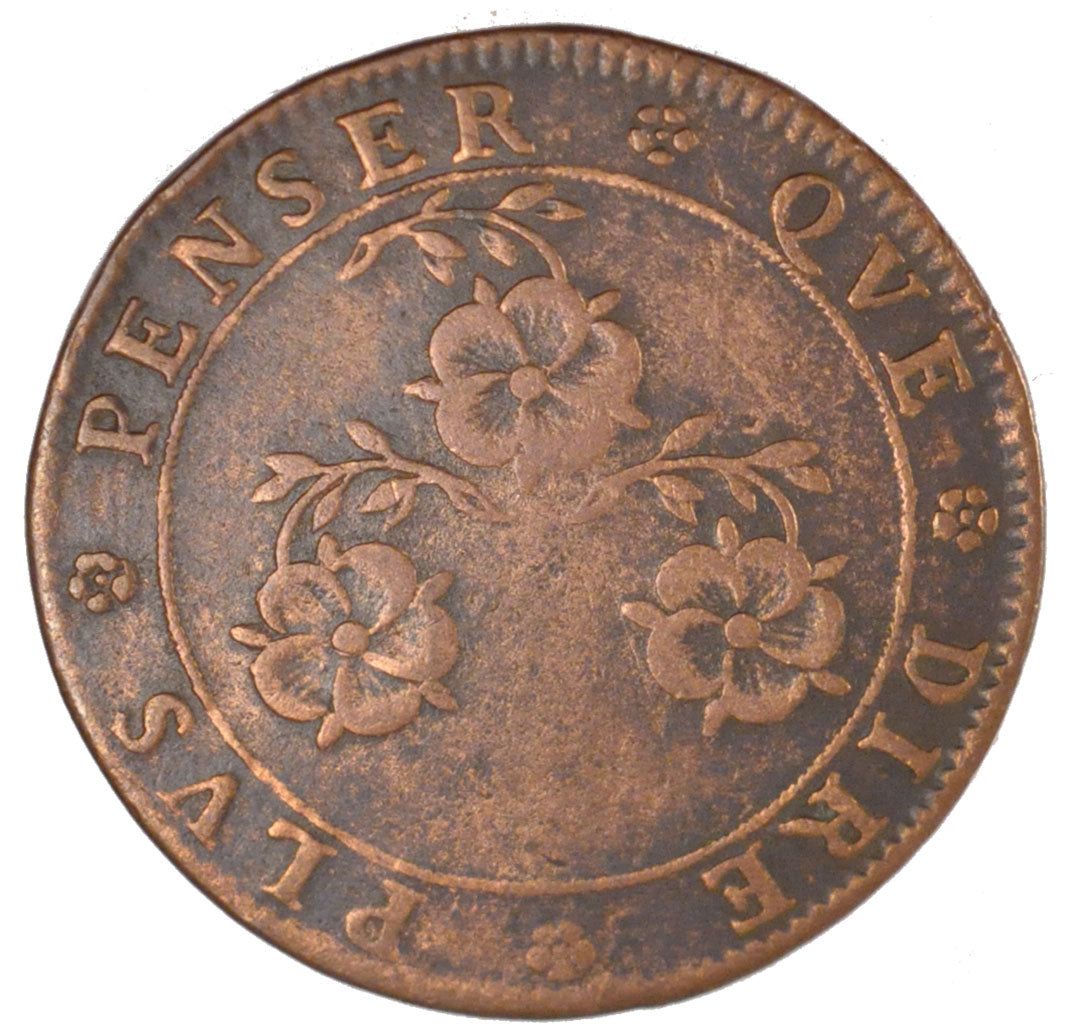 France, Royal, Token, 1700, EF(40-45), Copper, Feuardent #7804, 5.88