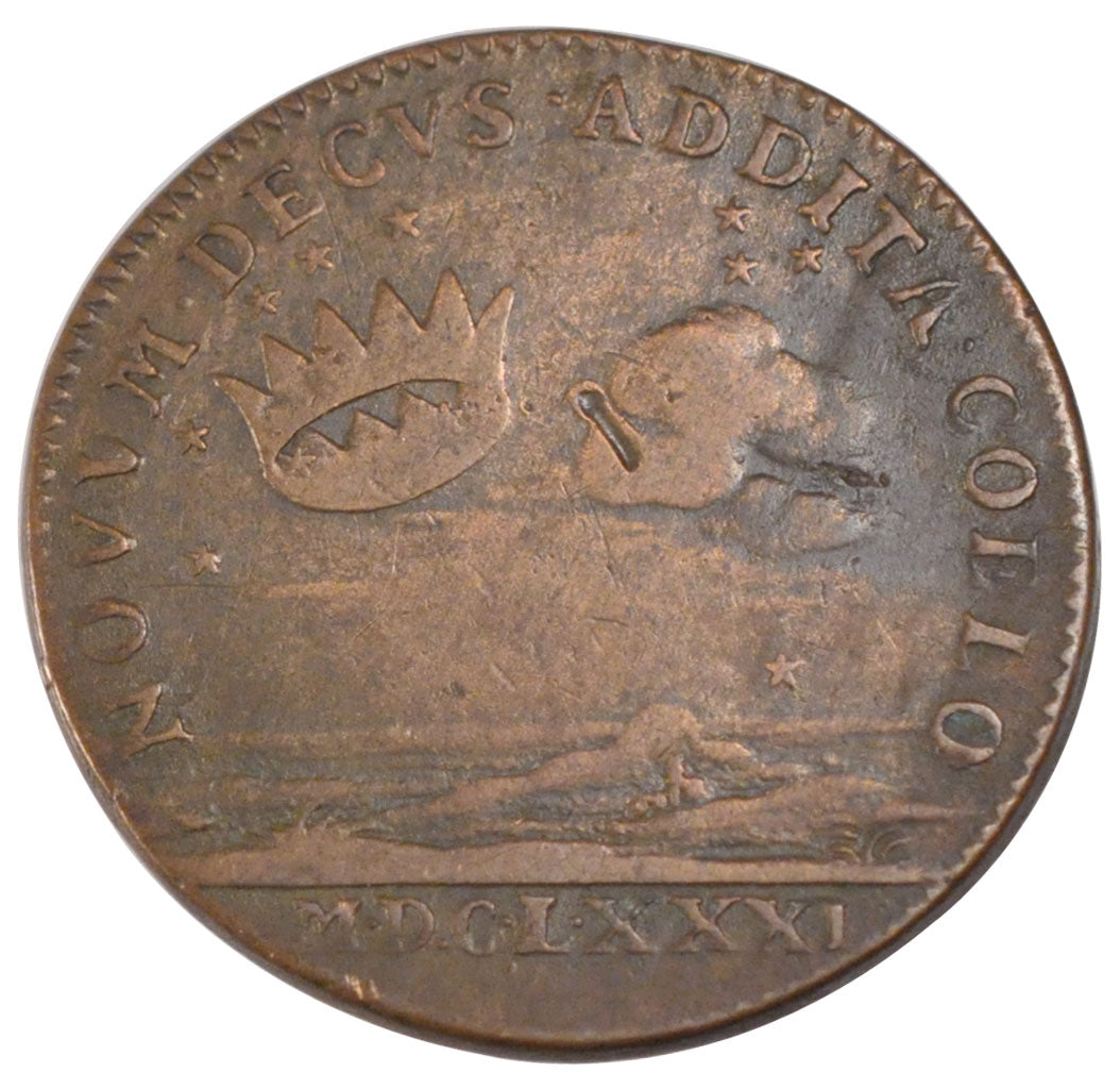 France, Royal, Token, 1681, EF(40-45), Copper, Feuardent #11178, 7.33