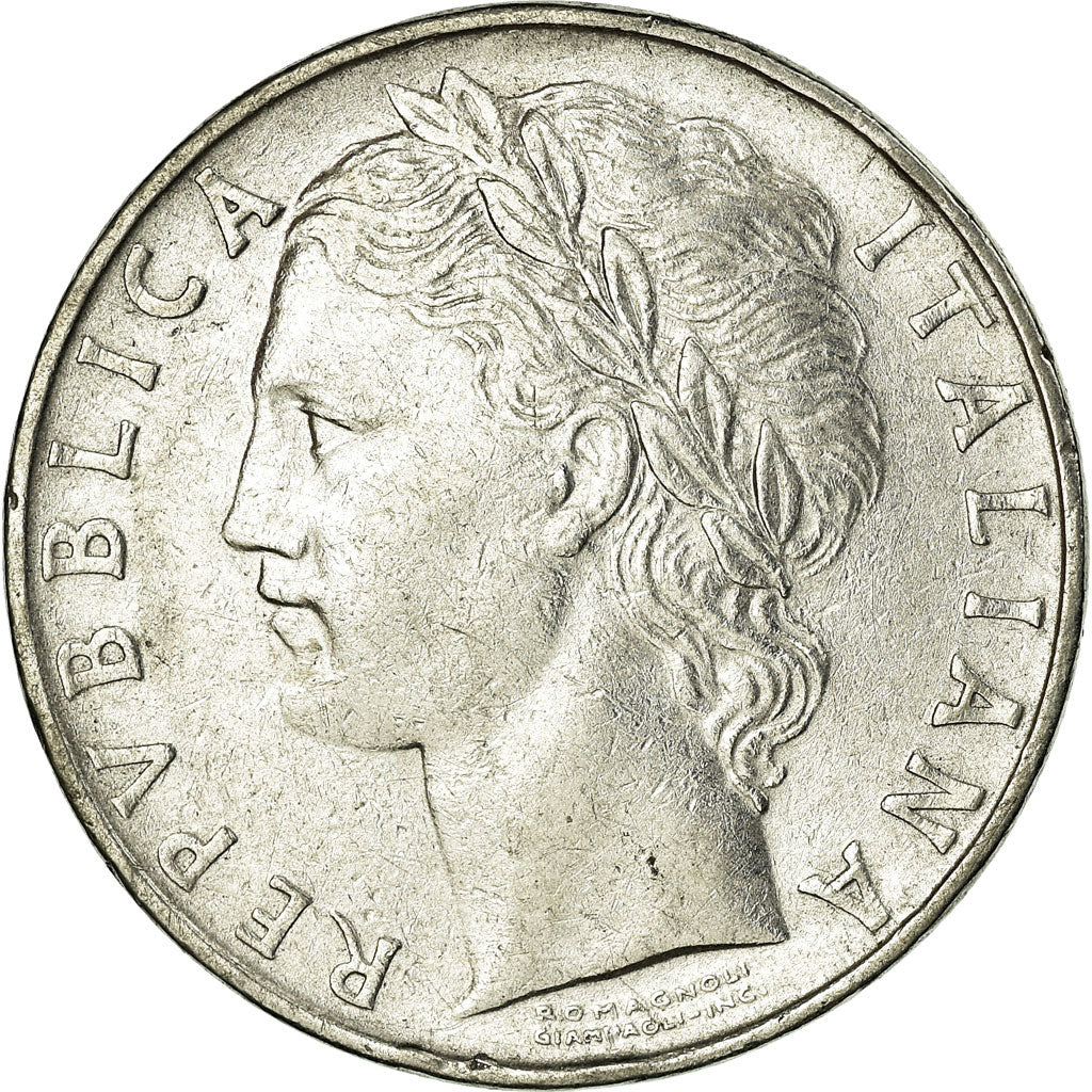 Coin, Italy, 100 Lire, 1955, Rome, EF(40-45), Stainless Steel, KM:96.1