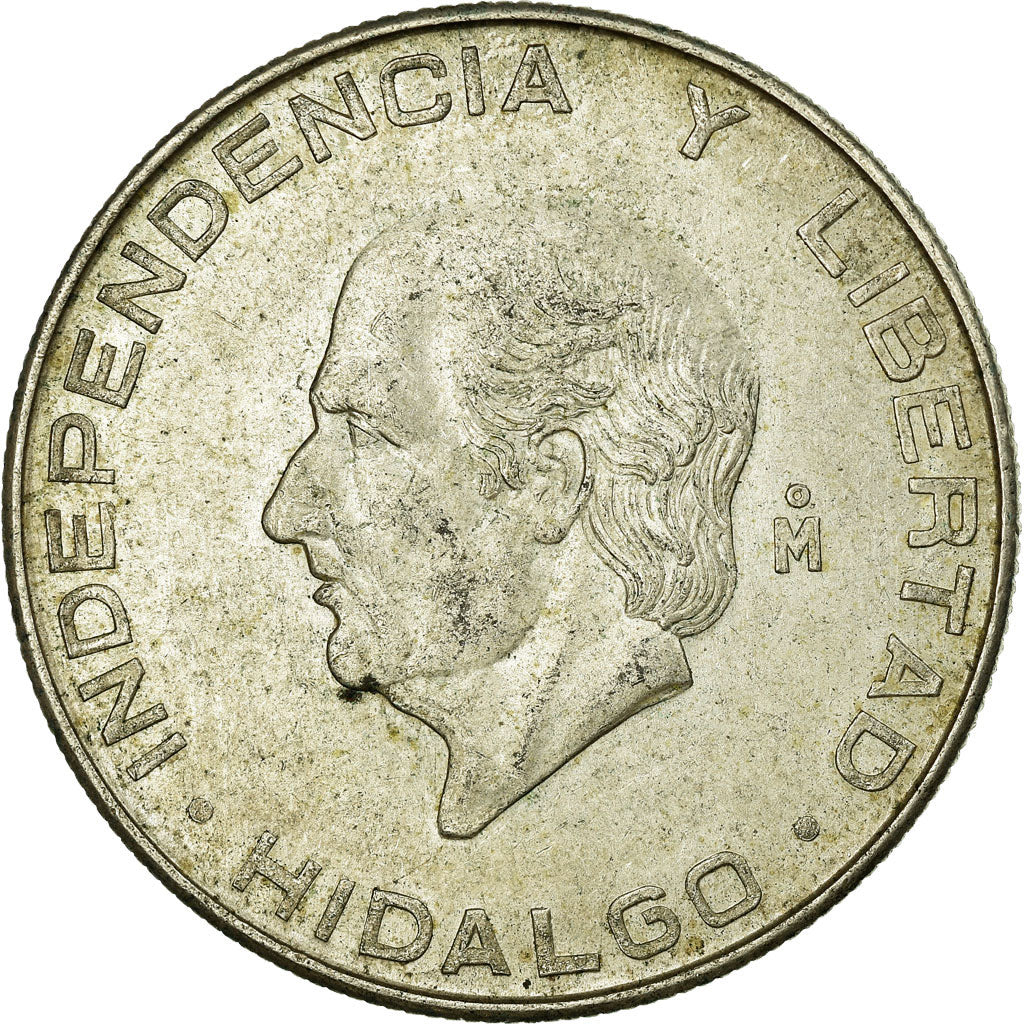 Coin, Mexico, 5 Pesos, 1955, Mexico City, EF(40-45), Silver, KM:469