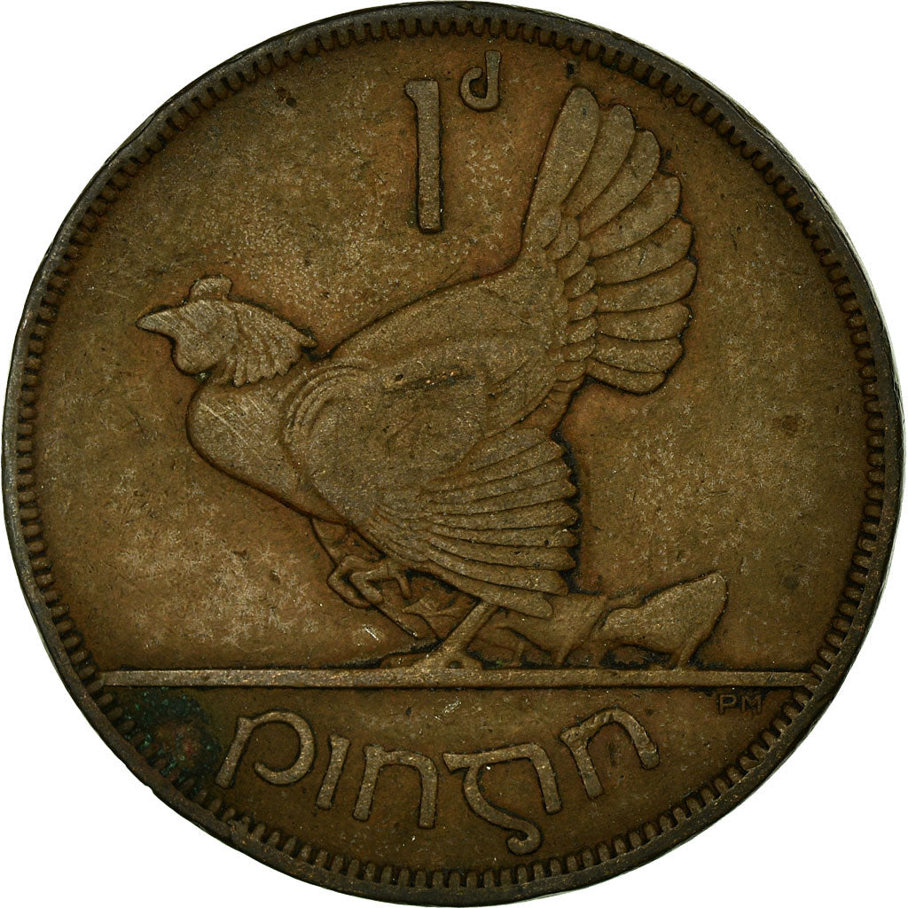 Coin, IRELAND REPUBLIC, Penny, 1928, EF(40-45), Bronze, KM:3