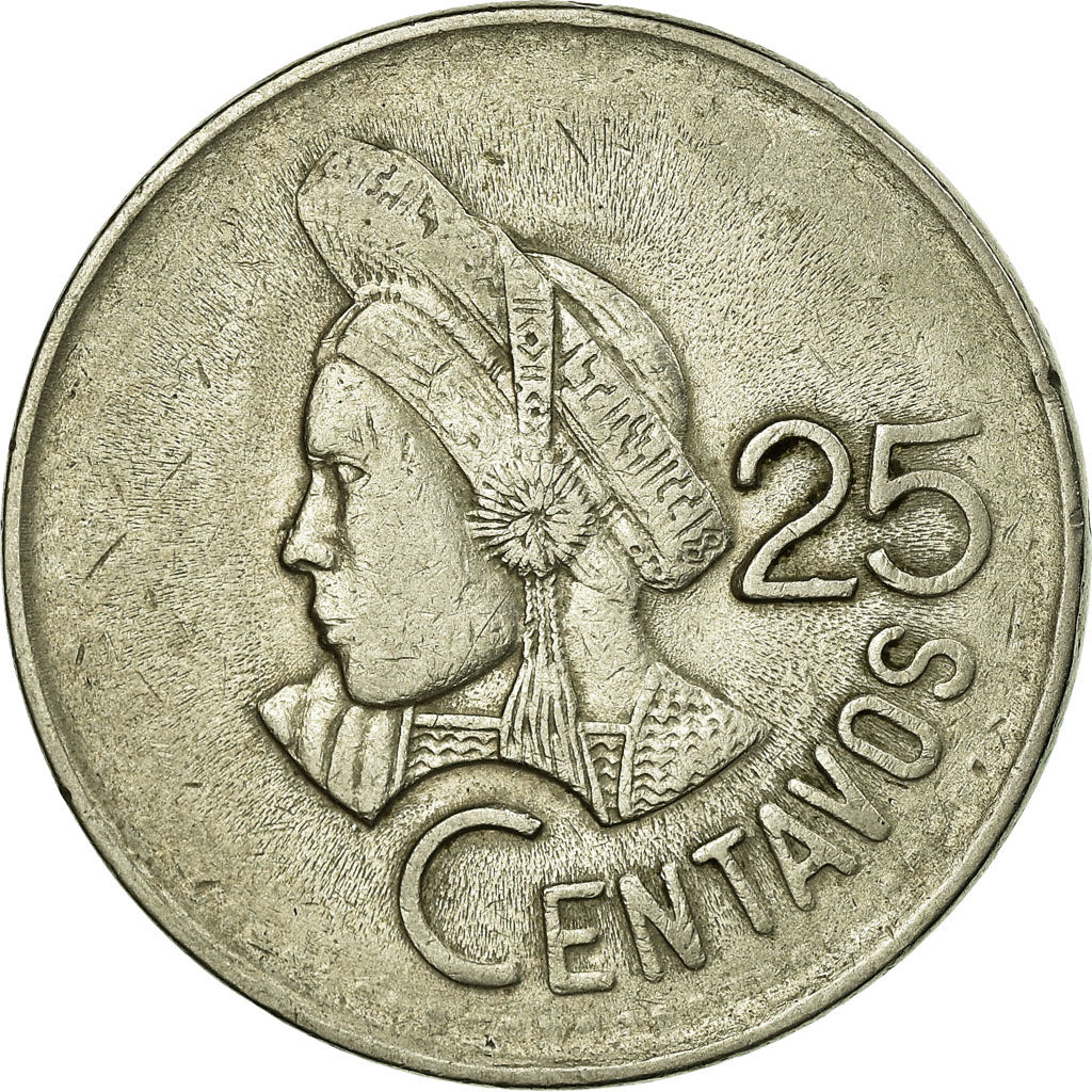 Coin, Guatemala, 25 Centavos, 1994, EF(40-45), Copper-nickel, KM:278.5