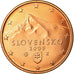 Slovaquie, 5 Euro Cent, 2009, SUP, Copper Plated Steel, KM:97