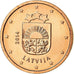 Latvia, Euro Cent, 2014, UNZ, Copper Plated Steel