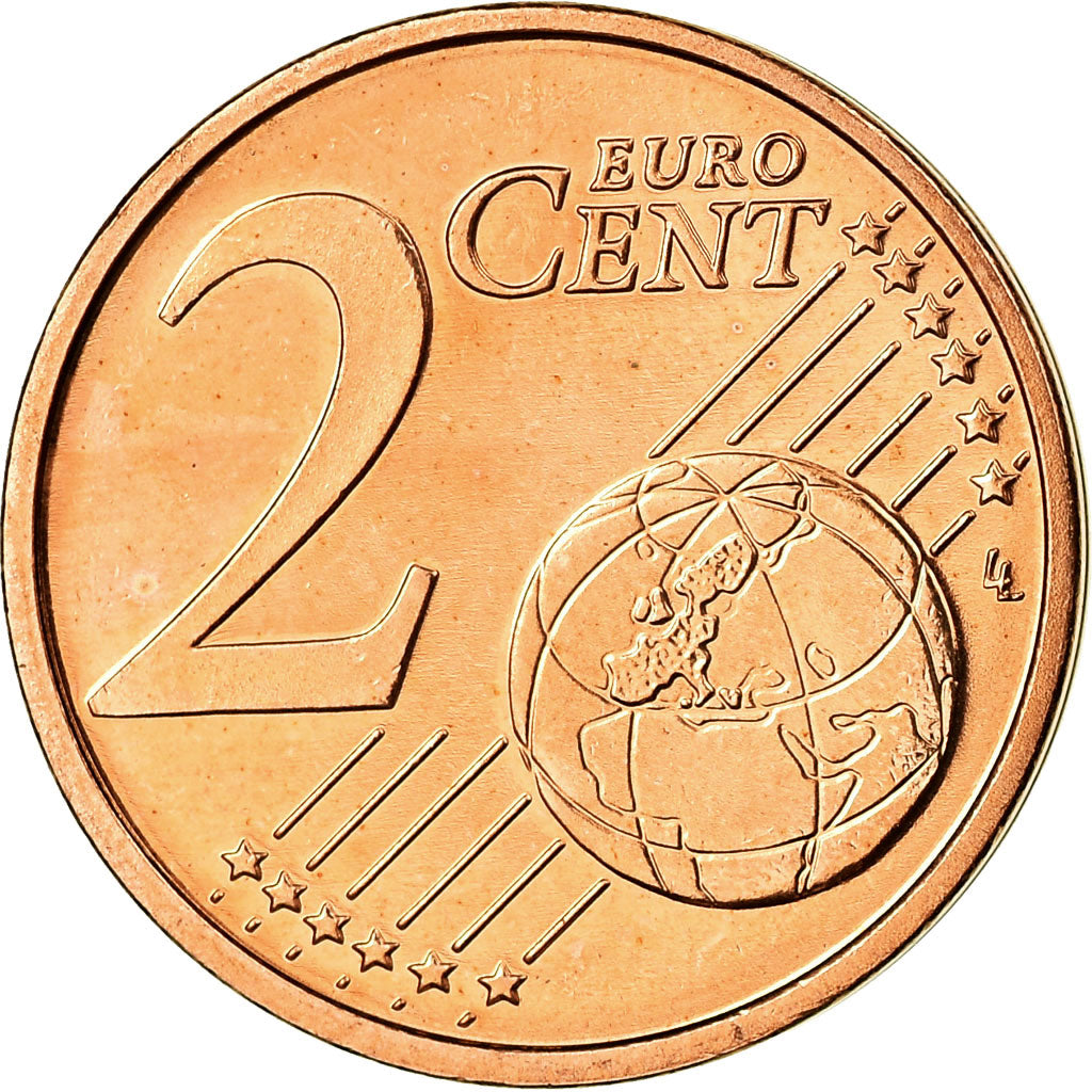 Latvia, 2 Euro Cent, 2014, MS(63), Copper Plated Steel