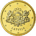 Latvia, 10 Euro Cent, 2014, MS(63), Brass