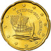 Zypern, 20 Euro Cent, 2011, UNZ, Messing, KM:82