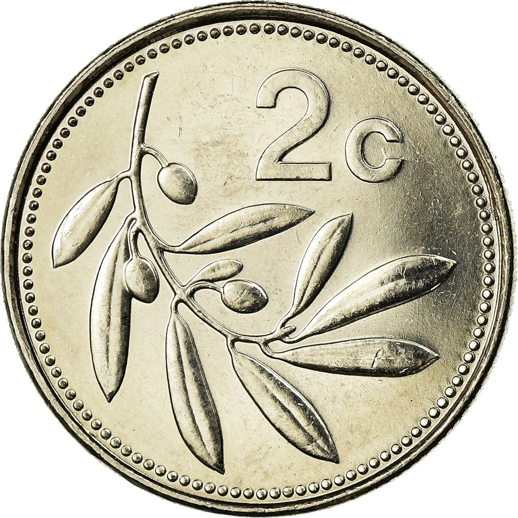 Moneda, Malta, 2 Cents, 2004, EBC, Cobre - níquel, KM:94