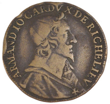 France, Royal, Token, 1641, VF(30-35), Copper, Feuardent #9023, 6.30