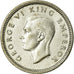 Coin, New Zealand, George VI, 3 Pence, 1939, AU(55-58), Silver, KM:7