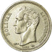 Coin, Venezuela, 25 Centimos, 1960, AU(55-58), Silver, KM:35a