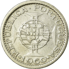 Coin, Mozambique, 5 Escudos, 1960, AU(55-58), Silver, KM:84