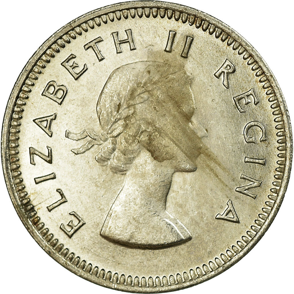 Münze, Südafrika, Elizabeth II, 3 Pence, 1960, VZ, Silber, KM:47