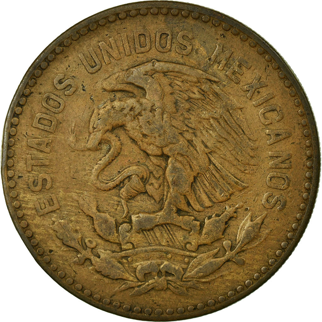 Coin, Mexico, 50 Centavos, 1957, Mexico City, VF(30-35), Bronze, KM:450