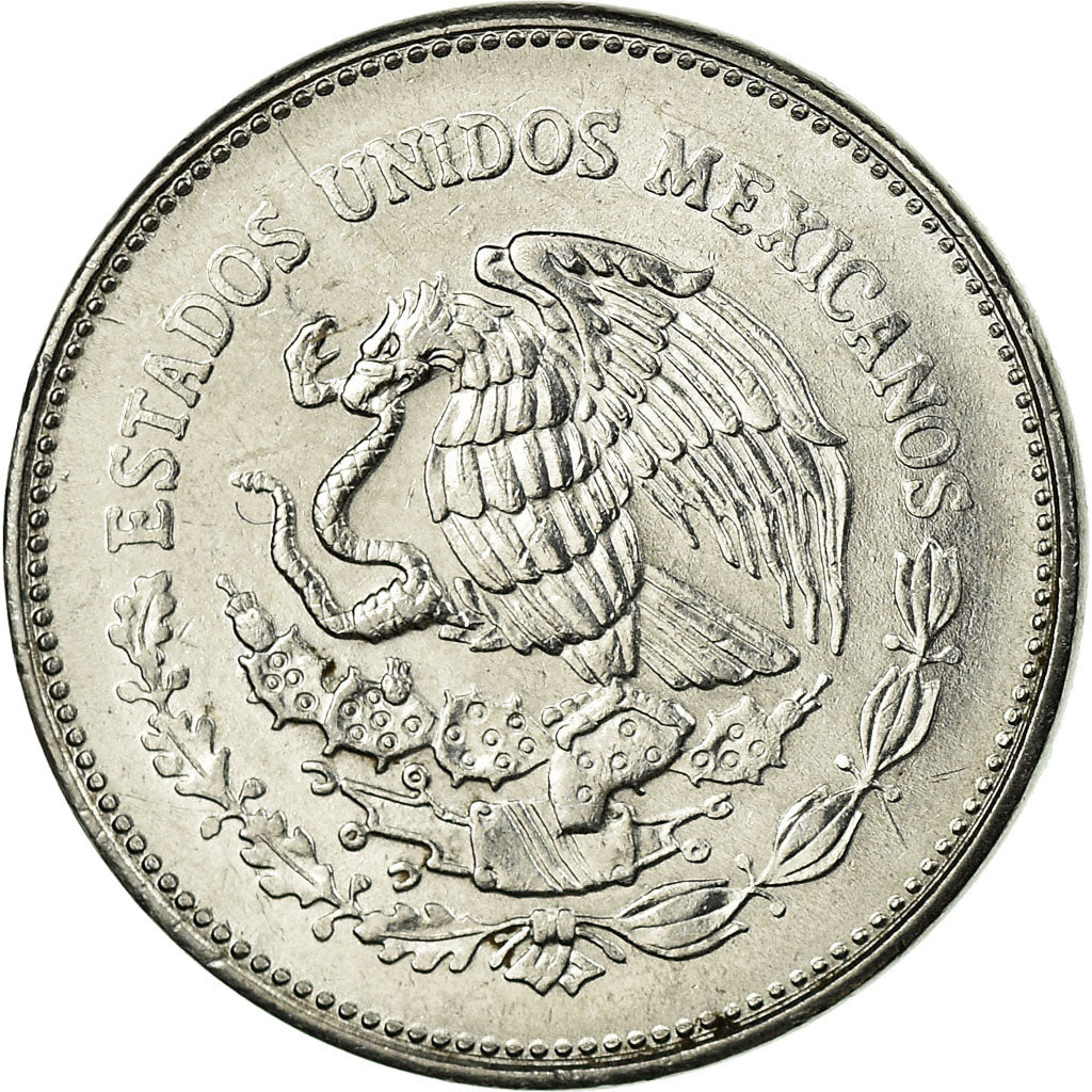 Coin, Mexico, 10 Pesos, 1989, Mexico City, EF(40-45), Stainless Steel, KM:512