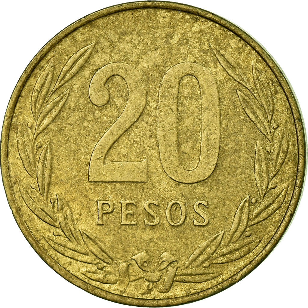 Monnaie, Colombie, 20 Pesos, 1984, TTB, Aluminum-Bronze, KM:271