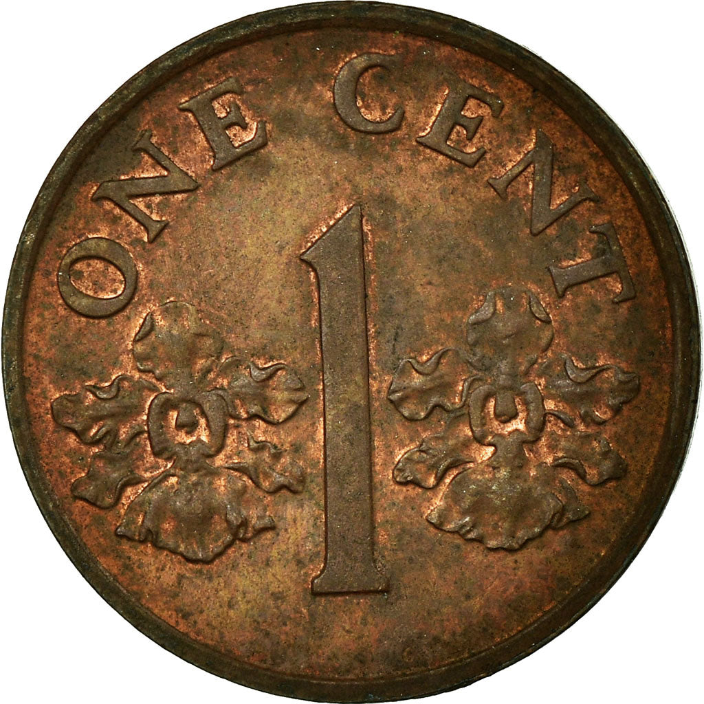 Moneta, Singapur, Cent, 1986, British Royal Mint, EF(40-45), Bronze, KM:49