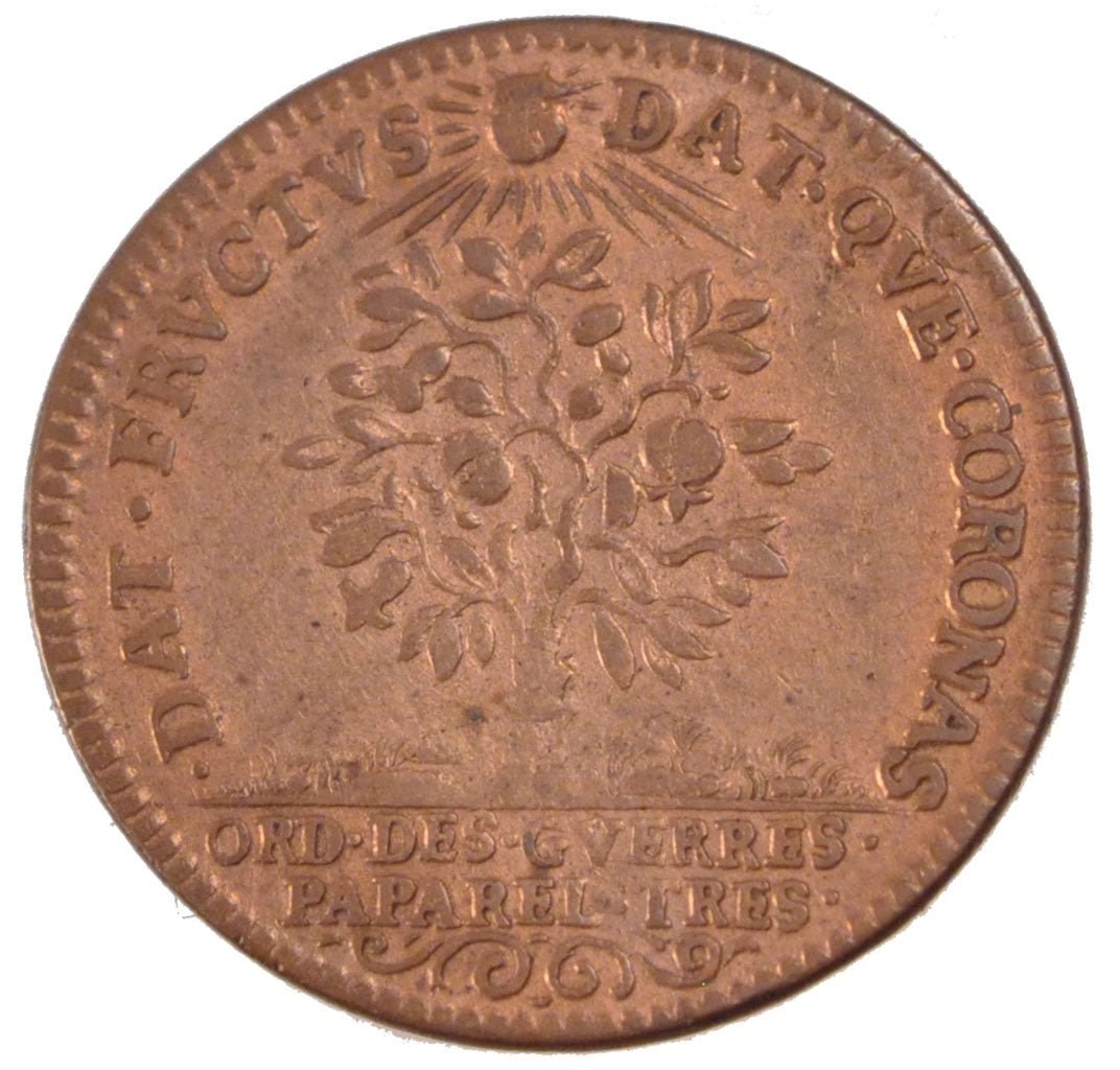 France, Royal, Token, AU(50-53), Copper, Feuardent #914, 4.34