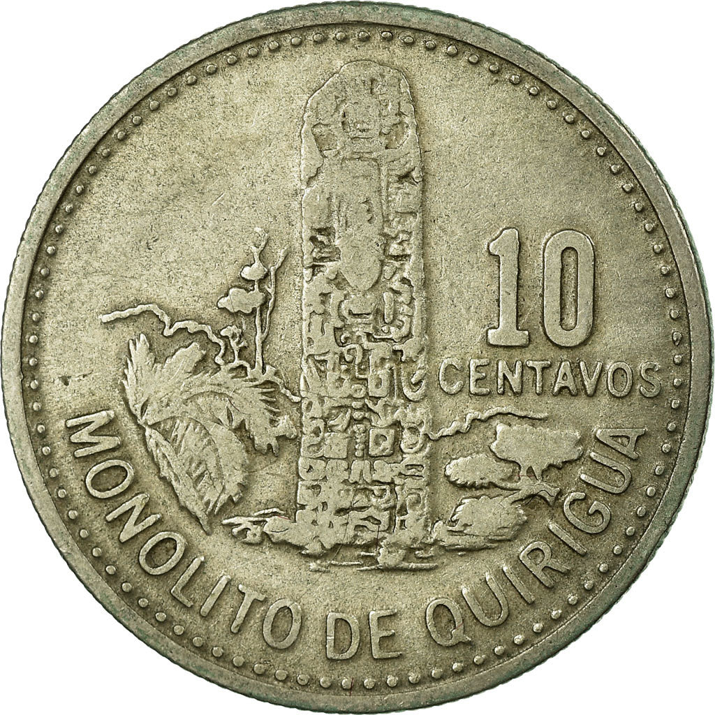 Coin, Guatemala, 10 Centavos, 1979, EF(40-45), Copper-nickel, KM:277.2