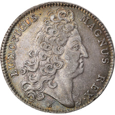 France, Token, Royal, Louis XIV, Trésor Royal, 1712, EF(40-45), Silver